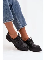 Dámské polobotky z eko kůže černé Adrelle