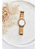 Dámske vodotesné hodinky Giorgio&Dario s kubickými zirkónmi, zlato