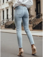 Dámske džínsové nohavice slim fit SPARKLI blue FashionStreet UY2488