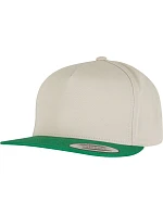 Flexfit 6007/6007T 5-panelová snapbacková čiapka 55.6007 béžová/zelená Flexfit 6007/6007T 5-panelová snapbacková čiapka 55.6007 béžová/zelená