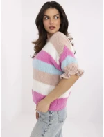 Jumper MI SW 1903.94 bielo-ružový Jumper MI SW 1903.94 bielo-ružový