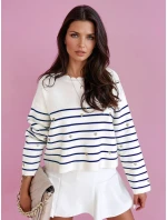 Dámsky sveter VELORIA modrý FashionStreet MY2028