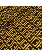 Čierno/žltá obojstranná dámska bunda parka (W703BIG)