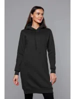 Dlhá čierna tepláková mikina (YS10005-3)