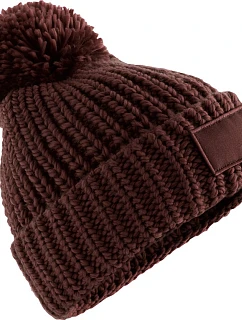 Beechfield B 329 Pletená čiapka s bambulou „Toasty Patch“ 53.0329 walnut