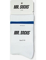 Mr. Socks L 05004 Tenisové ponožky „Basic“ 88.5004 biela/zelená