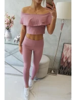 Sada s volánikom tmavo ružová Sada s volánikom tmavo ružová