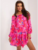 WN SK 8282 šaty.32 tmavoružová