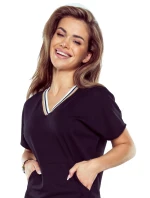 Nočná košeľa Fleur black - ELDAR