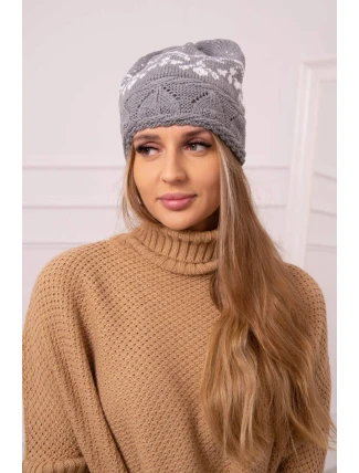 Dámska čiapka Kira K374 svetlo šedá
