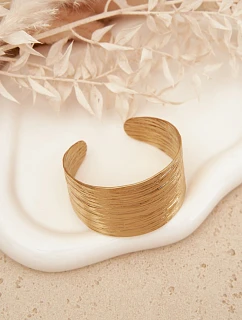 Dámský náramek ze nerezové oceli Zlatý