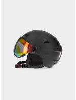 Pánska lyžiarska helma so vstavanými okuliarmi 4FWAW23AHELM034-20S čierna - 4F