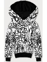 Biela pánska graffitti mikina (8B1151-1)