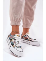 Wzorzyste Trampki Damskie Na Platformie Lee Cooper LCW-25-31-3441L Multikolor