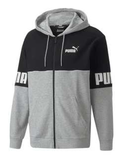 Pánska mikina s kapucňou 849842 04 Grey and black - Puma