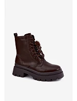 Šněrovací kotníkové boty model 232081 Step in style