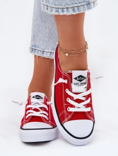 Dámske textilné tenisky Lee Cooper LCW-25-02-3298L Red