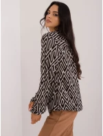 Blúzka D73771M11186B čierna a béžová