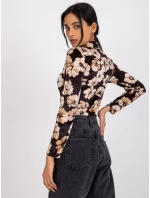 Blúzka DHJ BZ 6291.56P čierna a béžová