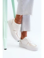 Dámske biele tenisky na platforme Tessama