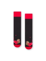 Vzorované pánske ponožky Steven art.136 Srdiečka