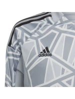 Detské brankárske tričko adidas Condivo 22 s dlhým rukávom sivé HB1646