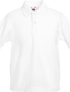 Fruit of the Loom Kids 65/35 Polo Detské piqué polo 16.3417 biele