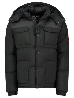 Geografické Nórsko Pánska bunda BAREDA DB BLACK MEN 096 BLACK (WY3882H/GN-NOIR)