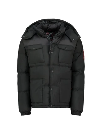 Geografické Nórsko Pánska bunda BAREDA DB BLACK MEN 096 BLACK (WY3882H/GN-NOIR)