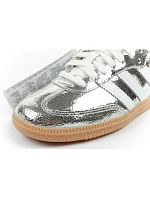 Adidas dámske športové topánky Samba OG silver tenisky módne kožené dámske Adidas dámske športové topánky Samba OG silver tenisky módne kožené dámske