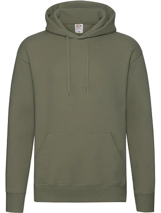 Fruit of the Loom Premium Hooded Sweat Pánska mikina s kapucňou 16.2152 classic olive Fruit of the Loom Premium Hooded Sweat Pánska mikina s kapucňou 16.2152 classic olive