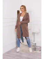 Zateplená bunda s kapucňou mocca