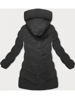 Zimná bunda s kapucňou čierna (2M-023)