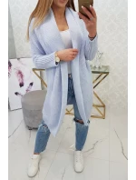 Sveter s netopierími rukávmi modrý