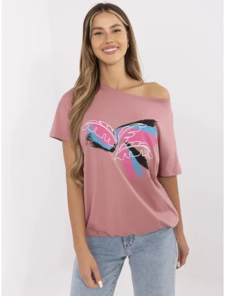 Tričko CLM TS 1019.79 tmavoružové