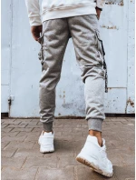 FashionStreet šedé pánske bojové nohavice UX4204