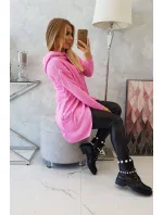Sveter s obálkou dole svetlo ružový