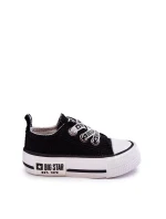 Dziecięce Materiałowe Trampki BIG STAR KK374049 Czarno-Białe