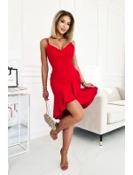 Dámske večerné šaty 238 červené - Bicotone