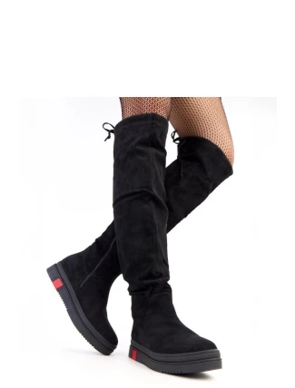 Dámske vysoké čižmy DH240102 Black - YOLERA