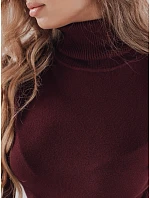 Dámsky sveter s rolákom A11 MY2490 tmavohnedý - FashionStreet Dámsky sveter s rolákom A11 MY2490 tmavohnedý - FashionStreet