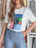 Dámske tričko s potlačou KINDBE white FashionStreet RY2614
