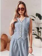 Dámska vesta LINELIA modrá FashionStreet PY0134 Dámska vesta LINELIA modrá FashionStreet PY0134