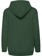 Fruit of the Loom Classic Kids Sweat Jacket Detská mikina s kapucňou 16.2045 fľaškovozelená