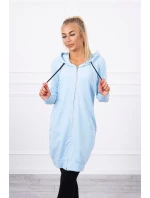 Mikina s kapucňou modrá