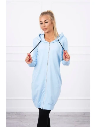 Mikina s kapucňou modrá