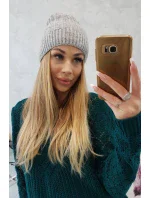 Fleecová čiapka Anna K238 svetlo šedá