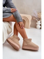 Dámske snehové topánky na platforme 20216-F Light beige - Xamella Dámske snehové topánky na platforme 20216-F Light beige - Xamella