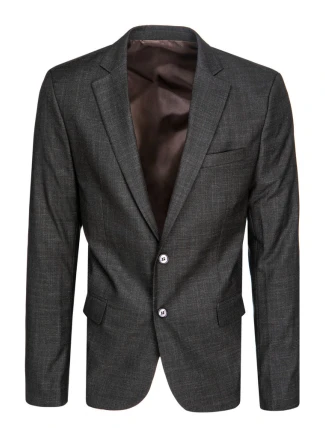 Pánske jednoradové sako čierne FashionStreet MX0621