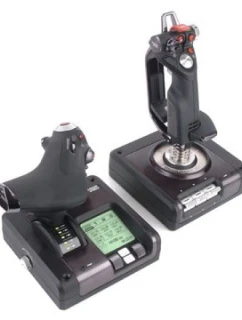 Logitech G 945-000003 Herný ovládač čierny, strieborný USB 2.0 Flight Sim analógový/digitálny PC